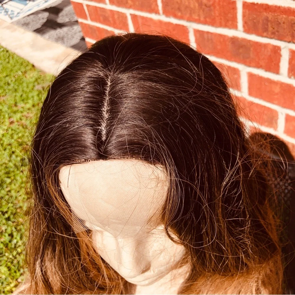 29” Human Hair Long layared ombre wig FLT086-2